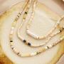 Make a beautiful summer jewellery set with these natural stone discs beads: