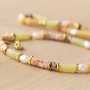 Make a beautiful summer jewellery set with these natural stone discs beads: