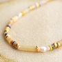 Make a beautiful summer jewellery set with these natural stone discs beads: