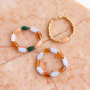 DIY: this is how you make trendy rings from top facet tube beads: