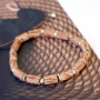 See here how you can make these cool bracelets with wooden beads yourself: 