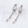 How to make beautiful earrings with the zirconia earring findings: