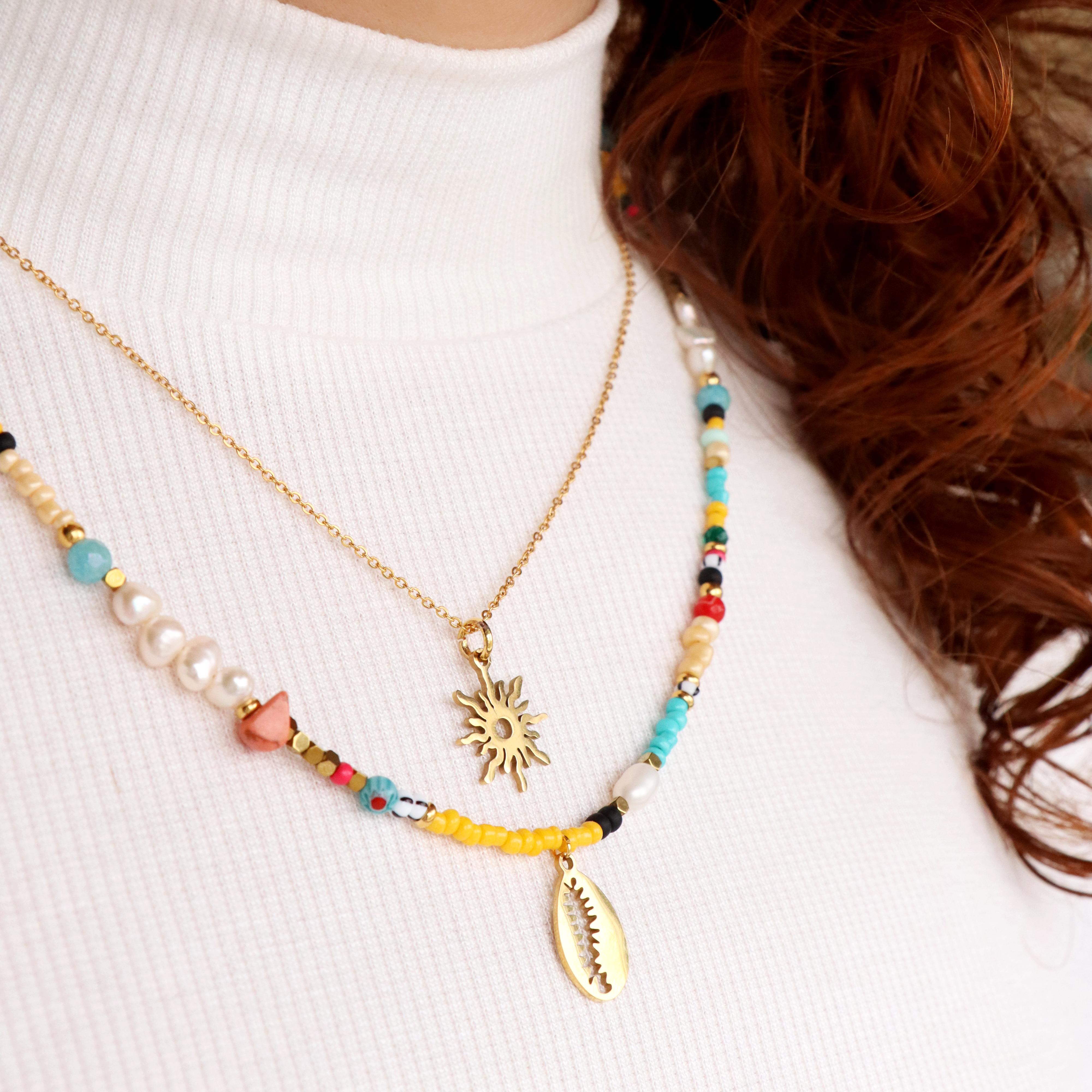 Get inspired by these colourful summer bracelets and necklace 