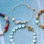 How to make stylish but also playful jewellery with shell beads: