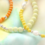 Make colourful bracelets with acrylic beads!