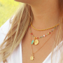 Make stylish necklaces with the Cat&rsquo;s Eye faceted beads and charms 