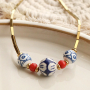Inspiration to make unique jewellery with these hand painted ceramic beads