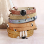 Mix and match with these beautiful Cuoio bracelets
