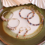Get creative with these natural stone beads rondelle