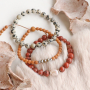 Get creative with these natural stone beads in various colours