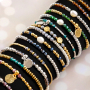 Use these round top faceted beads for a beautiful bracelet collection