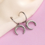 Create popular earrings with stainless steel charms