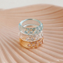 Combine various rings to create an elegant look