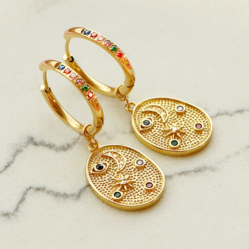 Personalise these stunning stainless steel hoops