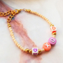 Inspiration for making necklaces with letter beads