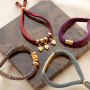 New ideas! Create a bracelet collection with elastic Ibiza ribbon