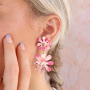 How to use Plexx flowers and hearts in eye-catching earrings