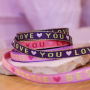 How to design bracelets with ribbon text