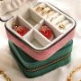 Handy compact jewellery travel case and travel box