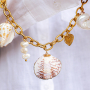 Get creative with large shell pendants