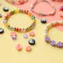 Get inspired! Making bead bracelets with a colourful twist.