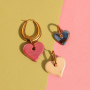 Create unique earrings, necklaces, and bracelets with DQ Greek ceramic heart
