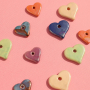 Create unique earrings, necklaces, and bracelets with DQ Greek ceramic heart