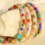 Create a cheerful collection with shell beads