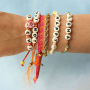 Summer bracelets inspiration with ceramic letter beads