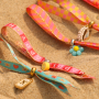 Tips for designing sunglass cords and anklets with ribbon text