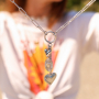 Create cheerful necklaces and bracelets with stainless steel heart charms