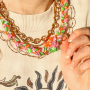 Create colourful necklaces and bracelets with bandana ribbon