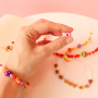 Cheerful bracelet inspiration with acrylic beads