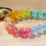 Inspiration for colourful jewellery with sparkling resin beads