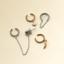 Statement collection with BY31&reg; earcuffs with loop(s) and spiral earrings