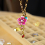 Jewellery making with stainless steel enamel charms 