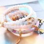 Trendy soft coloured jewellery and accessories with crackled opal glassbeads