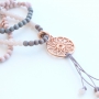 These natural beautys with wooden beads and natural Jade pearls are so nice t0 make yourself!