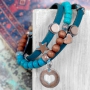Be inspired: the most beautiful jewellery made of Copper Blue Platina Designer Quality metal and beautiful beads!