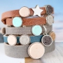 New Cuoio bracelets fashion made of Nubuck leather and Polaris elements 