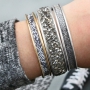 Beautiful bracelets with Crystal Diamond Tape and Crystal glitter tape for a sparkly glitter look!