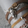 Marvelous jewellery with our fun DQ leather buffalo head pendants in a new smaller size!