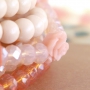 This summer look is made with the best beads in beautiful peach & coral shades. Love it!