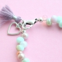 These sweet jewellery can made easily with our new colours glass beads