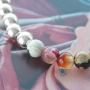 Make ultimate eyecatchers with semi-precious agate beads and hematite beads with metal coating