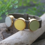 Get inspired by these pretty Cuoio bracelets with Polaris Elements cabochons and DQ metal sliders