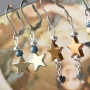 Trendy jewellery with hematite star beads