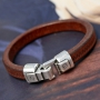 Jewellery for men with natural stone lava beads, wooden beads, Cuoio and Divino!