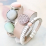Stylish jewellery with Polaris Elements cabochons and Cuoio bracelets!