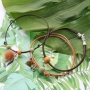 Get creative! Wooden beads with a twist in combination with DQ European leather and DQ European metal